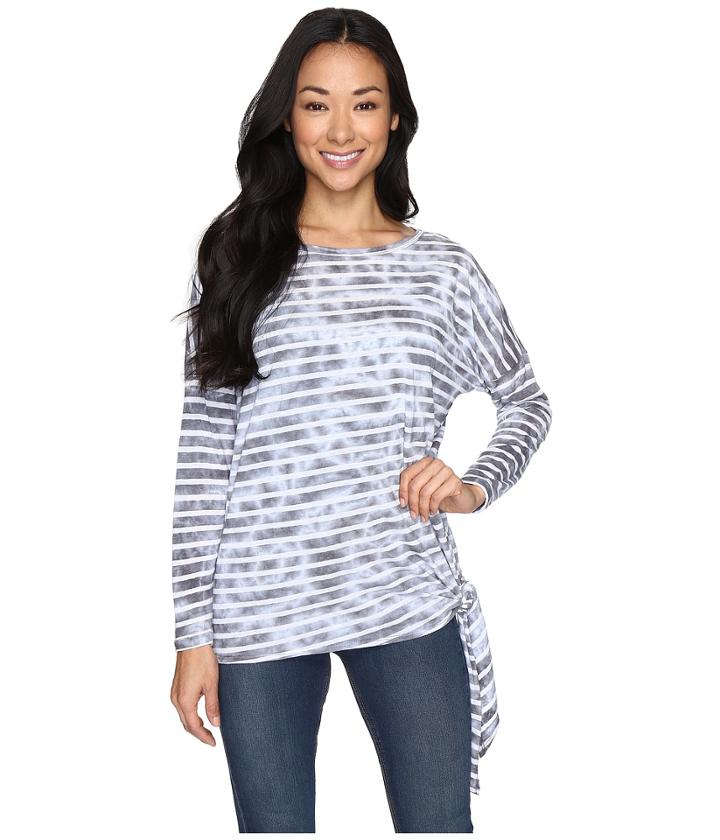 Allen Allen - Long Sleeve Side-tie Top