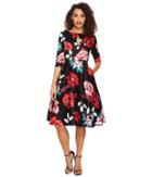 Unique Vintage - Cotton Bouvier Swing Dress