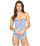 Tommy Bahama - Ikat V-front Bandeau One-piece