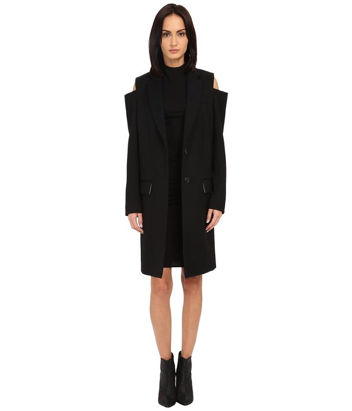 Vera Wang - Single-breasted Reefer Coat