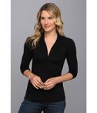 Vince Camuto - 3/4 Sleeve Pleat V-neck Top