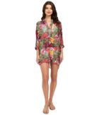 Tommy Bahama - Remy Mandarin Collar Tunic Cover-up