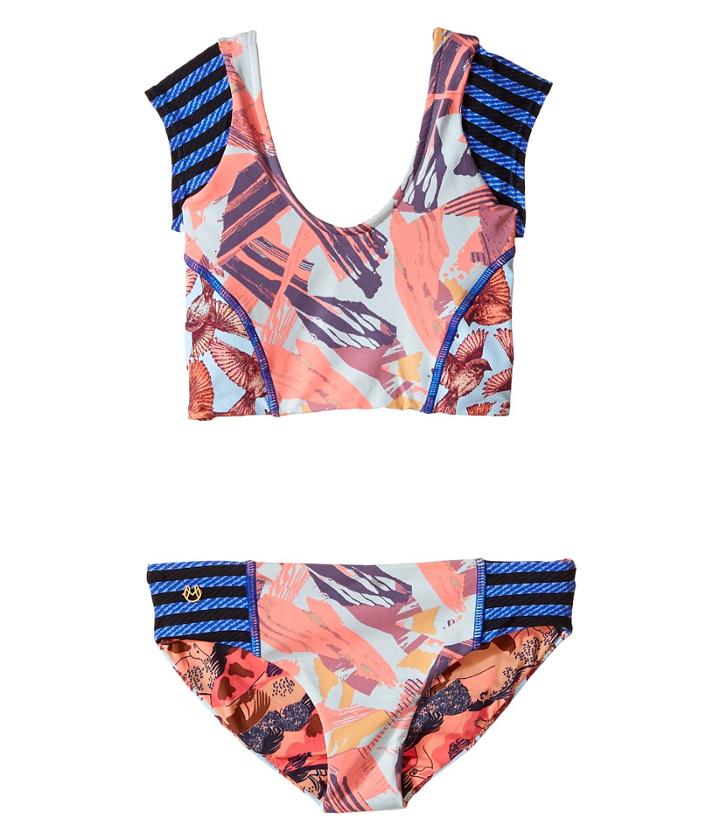 Maaji Kids - Versailles Bleu Cap Sleeve Tankini Set
