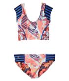 Maaji Kids - Versailles Bleu Cap Sleeve Tankini Set