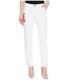 Elliott Lauren - Five-pocket Jeans With Floral Embroidery In White
