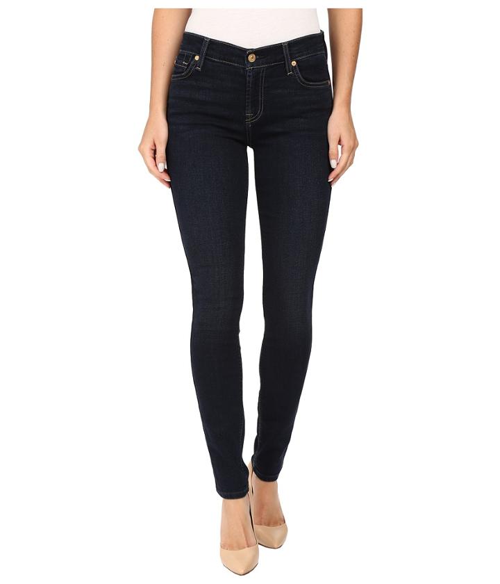7 For All Mankind - Skinny W/ Squiggle In Dark Dusk Indigo