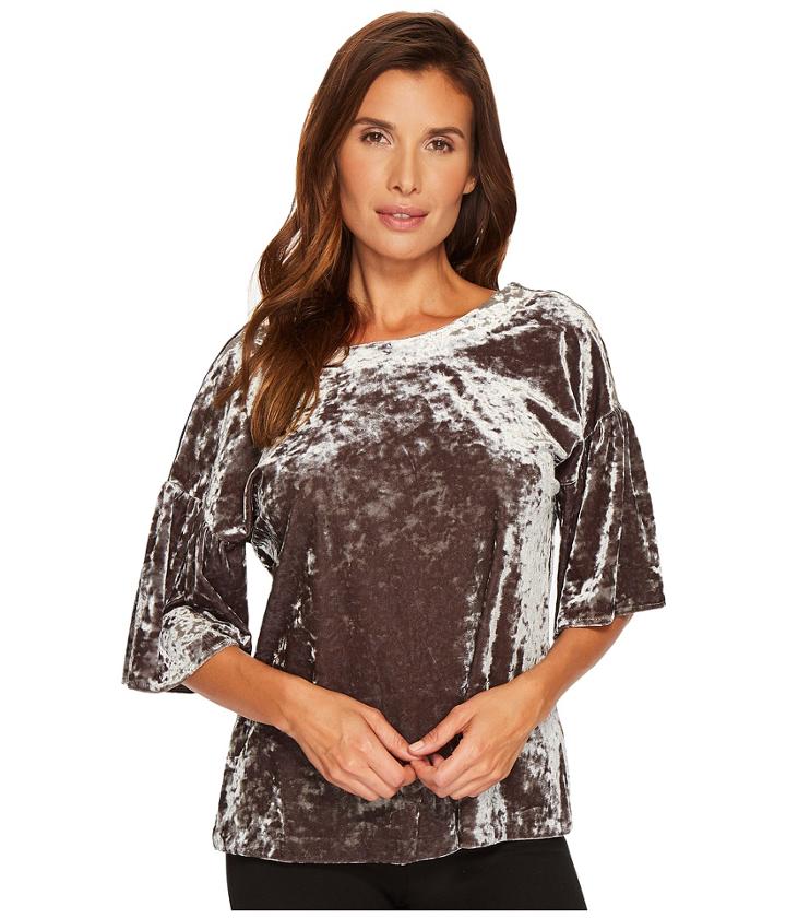 B Collection By Bobeau - Emma Flutter Sleeve Top