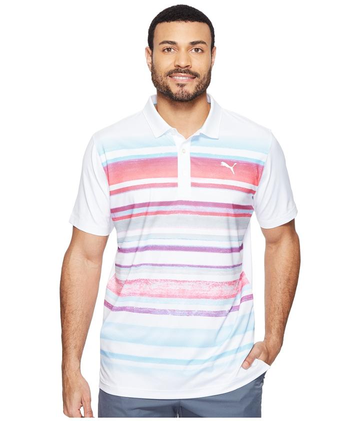 Puma Golf - Washed Stripe Polo Pwrcool