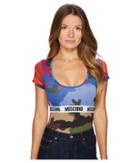 Moschino - Microfiber Fashion Camouflage Bodysuit