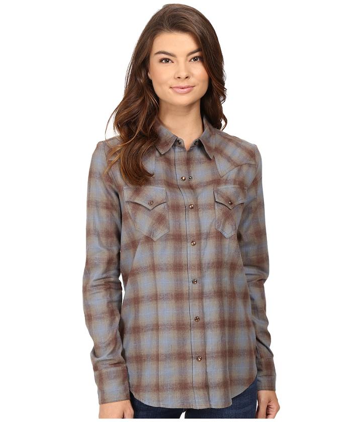 Stetson - Steal Blue Plaid Western Shirt