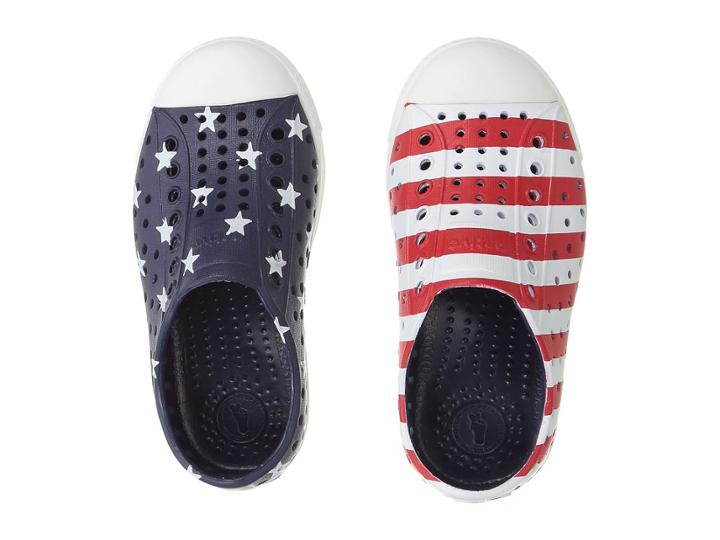 Native Kids Shoes - Jefferson Stars And Stripes Print