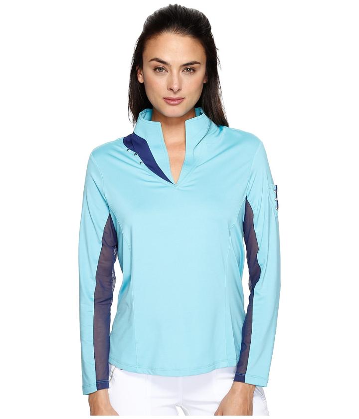 Jamie Sadock - Long Sleeve Top With Mesh Underarms