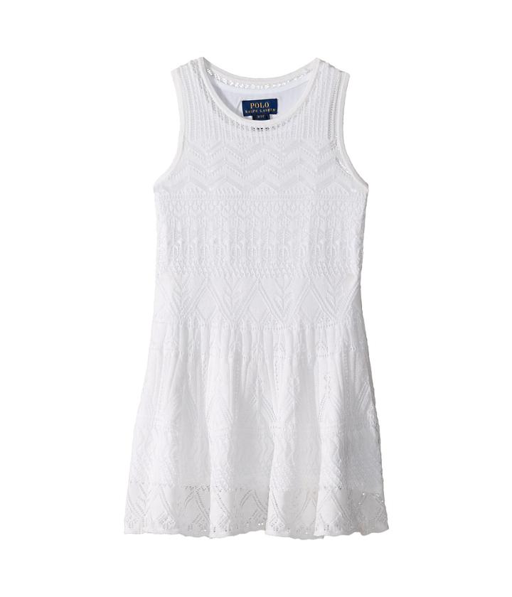 Polo Ralph Lauren Kids - Combed Cotton Pointelle Sweater Dress