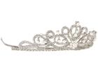 Nina - Scrolling Pave Pearl Tiara