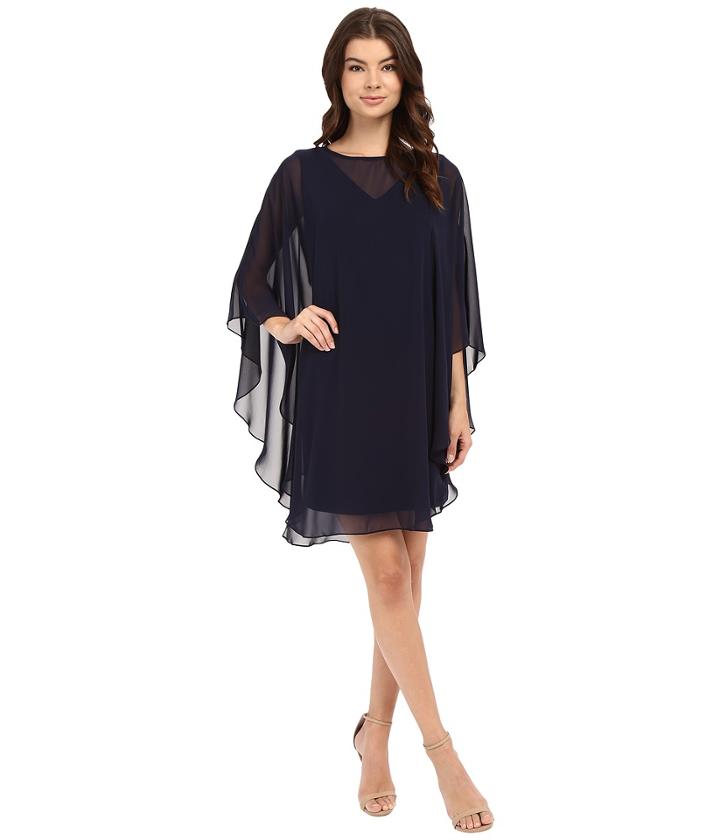 Vince Camuto - Flutter Sleeveless Chiffon Dress