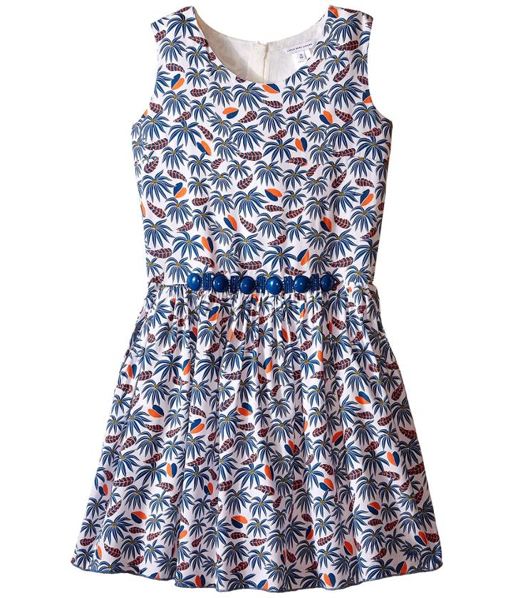 Little Marc Jacobs - Twill Viscose Lined Dress All Over Printed