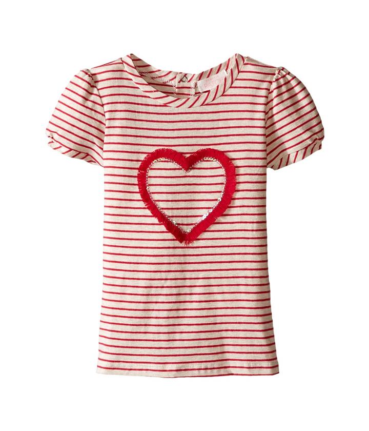 Pumpkin Patch Kids - Sequin Heart Stripe Top