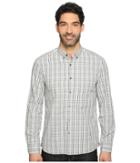 Kenneth Cole Sportswear - Long Sleeve Button Down Collar One-pocket Check