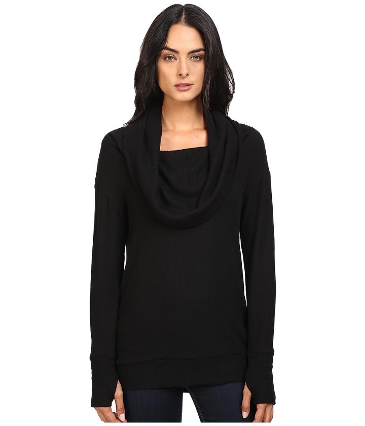 Michael Stars - Super Soft Madison Jersey Cowl Neck W/ Thumbholes