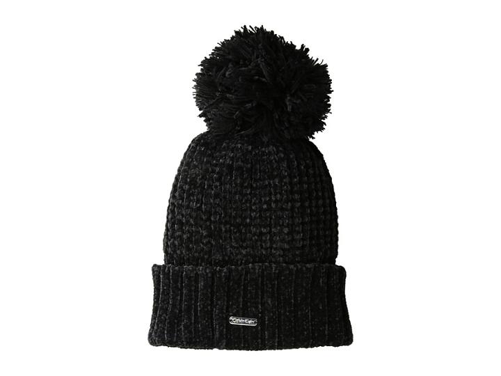 Calvin Klein - Chenille Hat With Pom