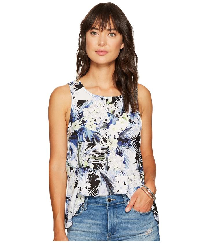 Kensie - Tropical Blues Top Ks6u4017