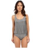 Only Hearts - Metallic Jersey Tank Bodysuit