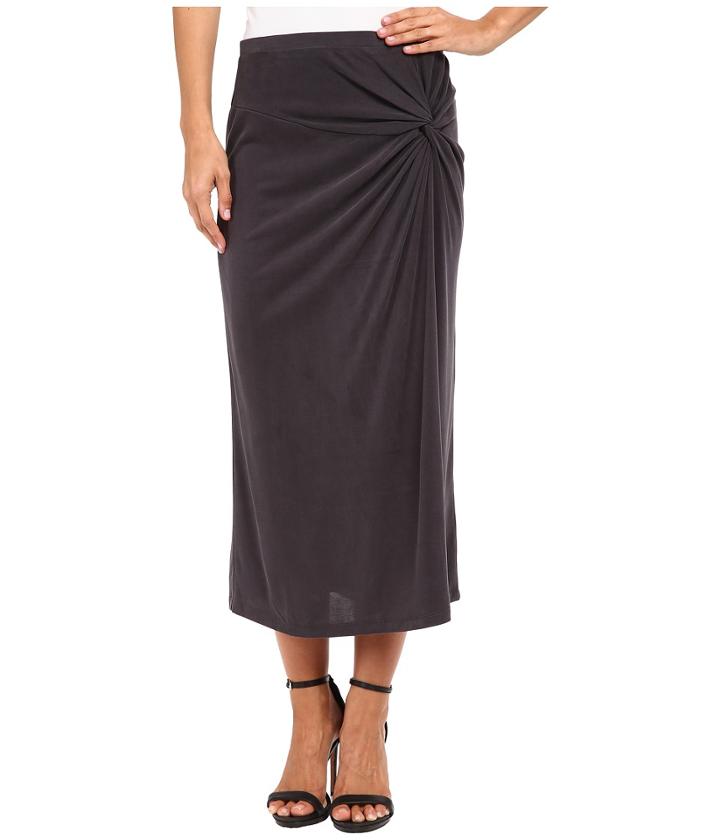 B Collection By Bobeau - Side Knot Midi Skirt