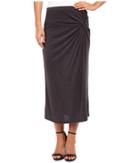 B Collection By Bobeau - Side Knot Midi Skirt