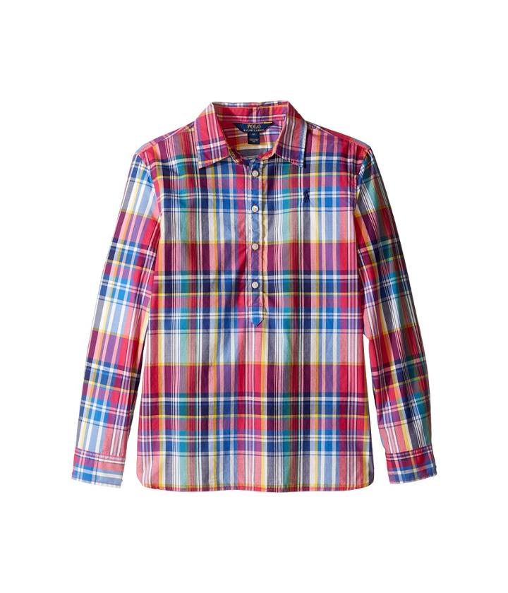 Polo Ralph Lauren Kids - Yarn-dyed Poplin Popover Top