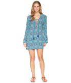 La Blanca - Tuvalu Lace-up Front Tunic Cover-up
