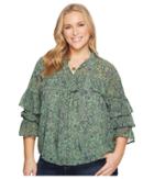 Lucky Brand - Plus Size High Neck Top