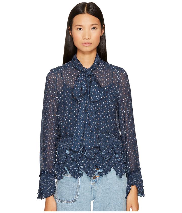 See By Chloe - Georgette Blouse With Neck Tie