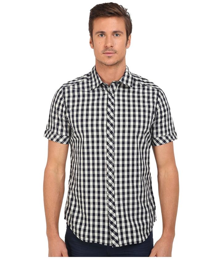 G-star - Landoh Clean Short Sleeve Shirt In Gingham Poplin Check