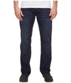 Buffalo David Bitton - Driven Relaxed Straight Leg Jeans In Dark Blue Wash