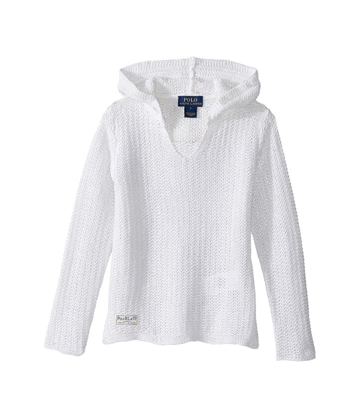 Polo Ralph Lauren Kids - Cotton Blend Hooded Pullover Sweater