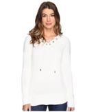 Calvin Klein - V-neck Lace-up Sweater