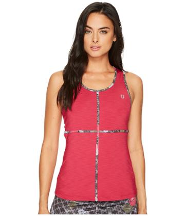 Eleven By Venus Williams - Floral Brocade Double Back Tank Top