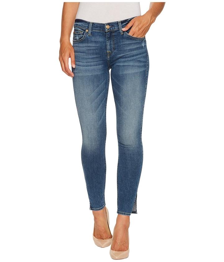 7 For All Mankind - Ankle Skinny W/ Side Splits Distress In Kings Street