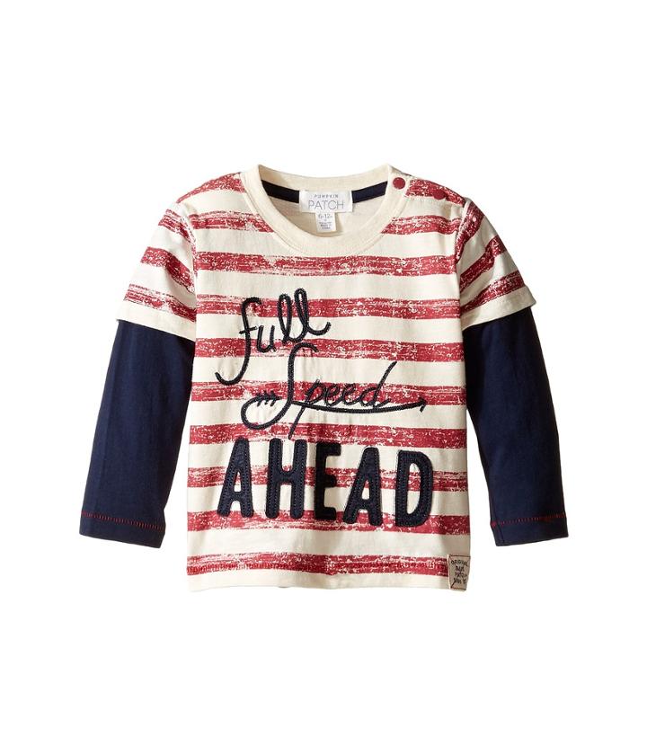 Pumpkin Patch Kids - Double Sleeve Striped Tee