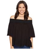 Jack By Bb Dakota - Lin Rayon Crepe Off Shoulder Top With Novelty Elastic Trim