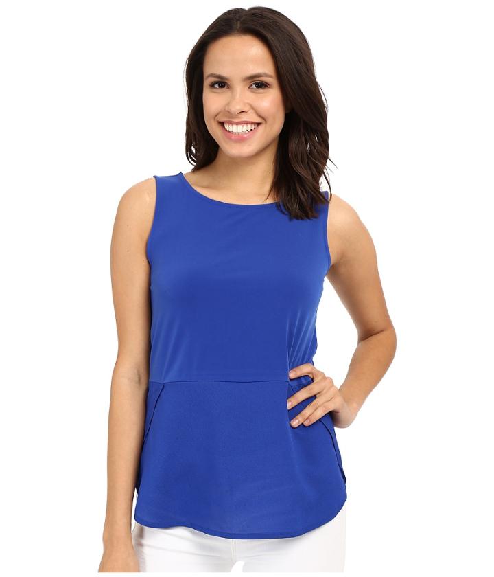 Calvin Klein - Sleeveless Top W/ Woven Bottom