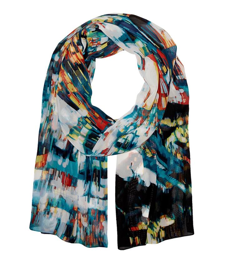 Calvin Klein - City View Chiffon Scarf