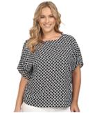 Michael Michael Kors - Plus Size Bermont Tie Top