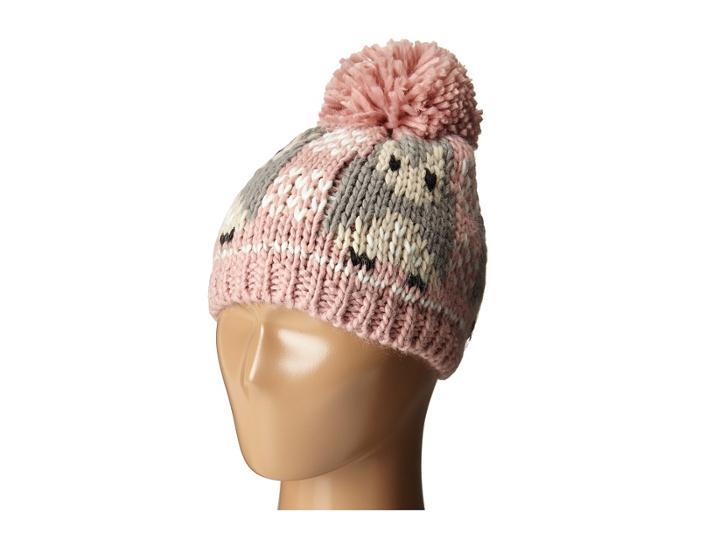 San Diego Hat Company Kids - Knk3419 Owl Intarsia Beanie With Pom Pom