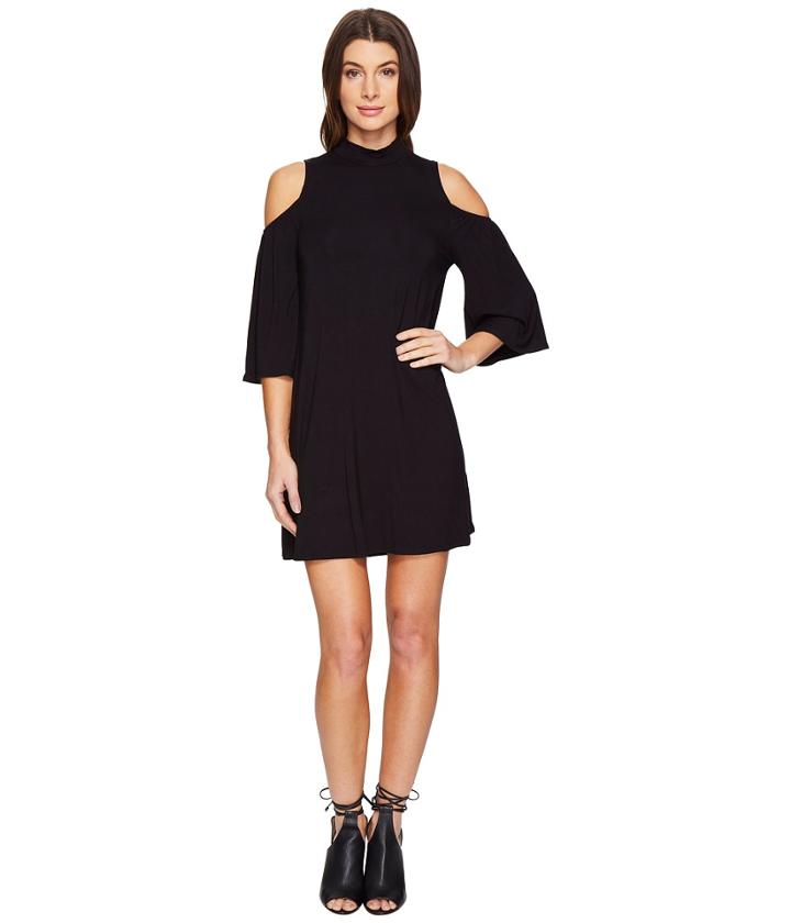 Culture Phit - Jamee Mock Neck Open Shoulder Shift Dress
