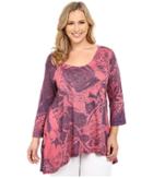 Nally &amp; Millie - Plus Size Floral Tunic