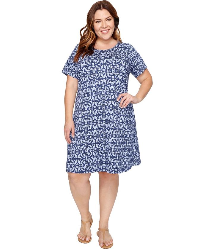 Extra Fresh By Fresh Produce - Plus Size Island Batik Sadie Dress