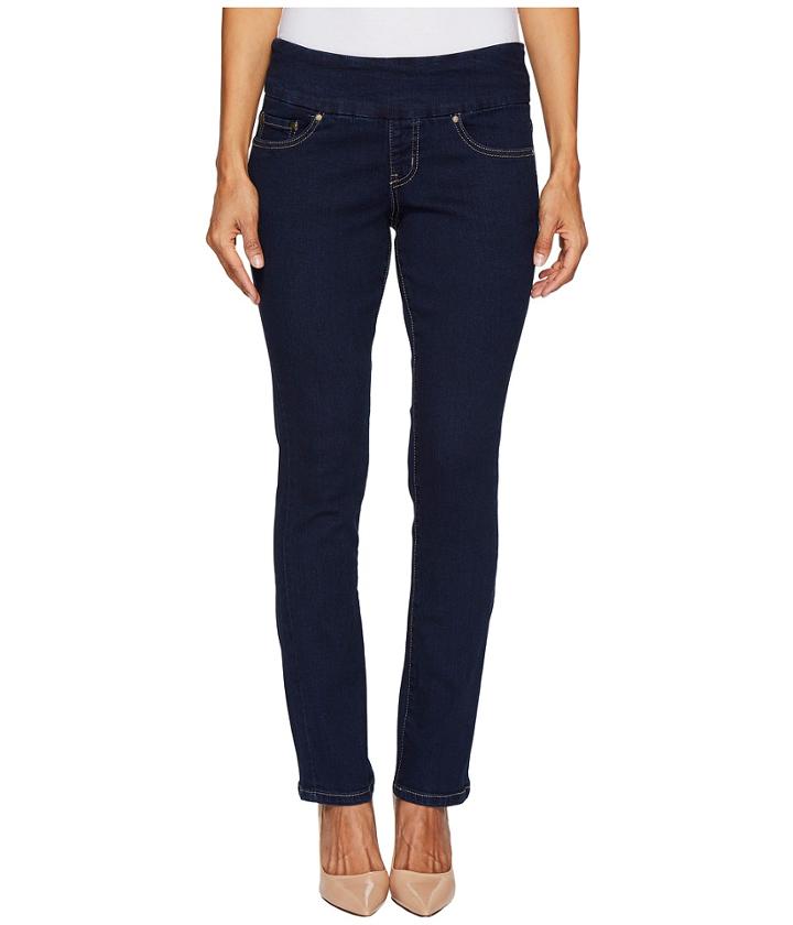 Jag Jeans Petite - Petite Peri Pull-on Straight Butter Denim In Ink