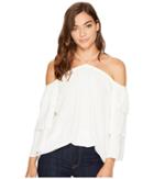 1.state - Cold Shoulder Tiered Sleeve Blouse