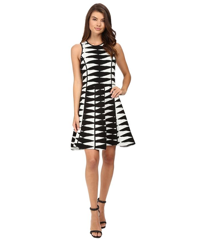 Adelyn Rae - Jacquard Knit Fit And Flare Dress